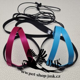Postroj pro papoušky JMK vel. L,XL barevná kombinace  A